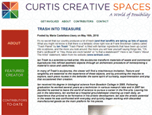 Tablet Screenshot of curtiscreativespaces.com